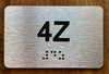 Apartment Number 4Z Safety Sign