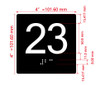23 Sign with Raised Letters Hpd Sign