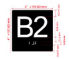 B2 Sign Elevator Jamb Plate Hpd Sign