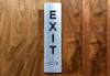 Exit With Sign with Raised Letters Safety Sign