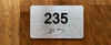 Apartment number 235 Safety Sign