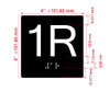 1R Elevator Jamb Plate Hpd Sign