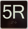5R Elevator Jamb Plate Sign