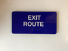 Exit Route With Sign with Raised Letters Hpd Sign