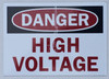Danger High Voltage  Sign