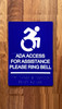 Access For Assistance Please Ring Bell Or Call With Safety Sign