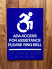 Access For Assistance Please Ring Bell Or Call With Compliance Sign