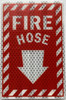 FIRE HOSE STICKER Building Sign