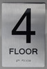4th Floor  floor 4  The sensation line Safety Sign