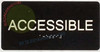 ACCESSIBLE  Braille  with Raised Tactile Graphics and Letters -The Sensation line Sign
