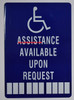 Assistance Available Upon Request Number Accessible  The Pour Tous Blue Line, X Sign