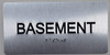 Basement Floor Number - Floor Number Tactile Touch Braille  - The Sensation line