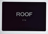 Black Floor number  -Tactile Graphics Grade 2 Braille Text with raised letters aluminum, Safety  for Office, school Hospital, Apartment BLACK (Roof ) Building Sign