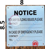 Building Contact Information  Frame