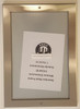 Elevator Certificate Frame  Stainless Steel Compliance Frame
