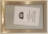 Elevator Permit Poster Frame Stainless Steel