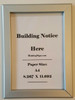 Hallway/Lobby Notice Frame Frame
