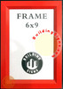 Red elevator inspection certificate frame