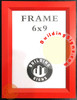 Red elevator inspection certificate Poster Frame