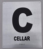 Cellar Floor Number SIGNAGE- Tactile Touch Braille SIGNAGE - The Sensation line
