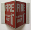 Corridor Fire exitgnsher inside  Commercial Sign-Fire exitgnsher inside Hallway  Commercial Sign -le couloir Line