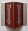 Corridor Fire extinguisher  Safety Sign-Fire extinguisher Hallway  Safety Sign -le couloir Line