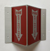 Corridor Fire extinguisher  Compliance Sign-Fire extinguisher Hallway  Compliance Sign -le couloir Line