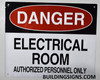 Danger Electrical Room Unauthorized Personnel Keep Out  Safety Sign