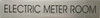 Electric Meter Room Signage - Delicato Line