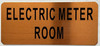 ELECTRIC METER ROOM Signage - The Gold Mountain Line