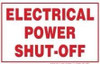 ELECTRICAL POWER SHUT-OFF Label Decal Sticker