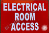 Electrical Room Access  Safety Sign