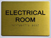 Electrical Room Sign -Gold The Sensation line
