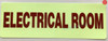 ELECTRICAL ROOM Signage, Glow In The Dark Decals