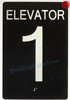ELEVATOR 1 Signage Tactile Touch Braille Signage - The Sensation line