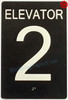 ELEVATOR 2  Tactile Touch Braille  - The Sensation line