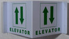 Elevator 2D Projection Sign/Elevator Hallway Sign -Les Deux Cotes Line
