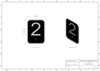 ELEVATOR 2ND FLOOR SIGN- ELEVATOR JAMB PLATE 3RD FLOOR SIGN -THE IRON LINE