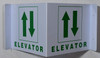 Elevator 3  Commercial Sign Silver - Tactile Touch Braille  Commercial Sign - The Sensation line