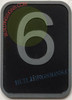 ELEVATOR 6TH FLOOR NUMBER Signage- ELEVATOR JAMB PLATE 6TH FLOOR NUMBER Signage -THE IRON LINE