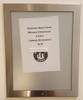 Elevator certificate  Wall Frame