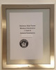 Elevator Certificate  Wall Frame- Stainless Steel