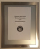 Elevator Certificate  Wall Frame Stainless Steel
