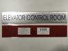 Elevator Control Room Sign - Delicato line