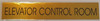 Elevator Control Room  - Gold Background With Self Adhesive Sticker For Indoor Use