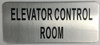 Elevator Control Room Sign -The Mont Argent Line.