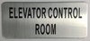 Elevator Control Room  Safety Sign -The Mont Argent Line.