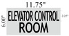 Elevator Control Room Signage