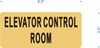 ELEVATOR CONTROL ROOM Signage - The Gold Mountain Line