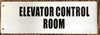 Elevator Control Room  Safety Sign-Two-Sided/Double Sided Projecting, Corridor and Hallway  Safety Sign -The Hallway Line